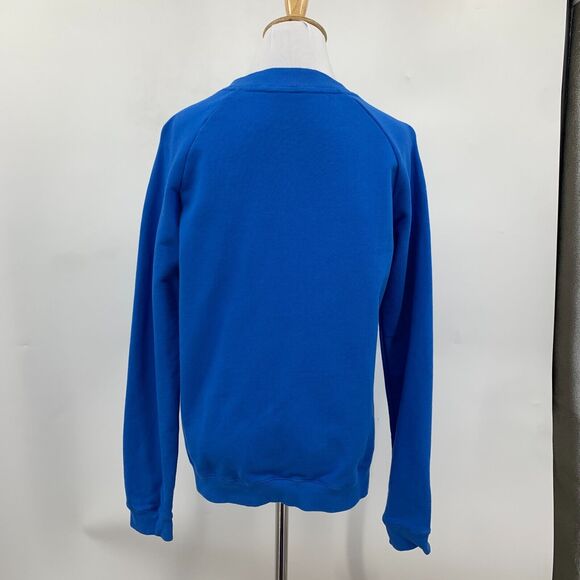 Adidas Sweatshirt Womens S Small Blazblue Pullover Trefoil Crewneck Long Sleeve - Picture 6 of 14